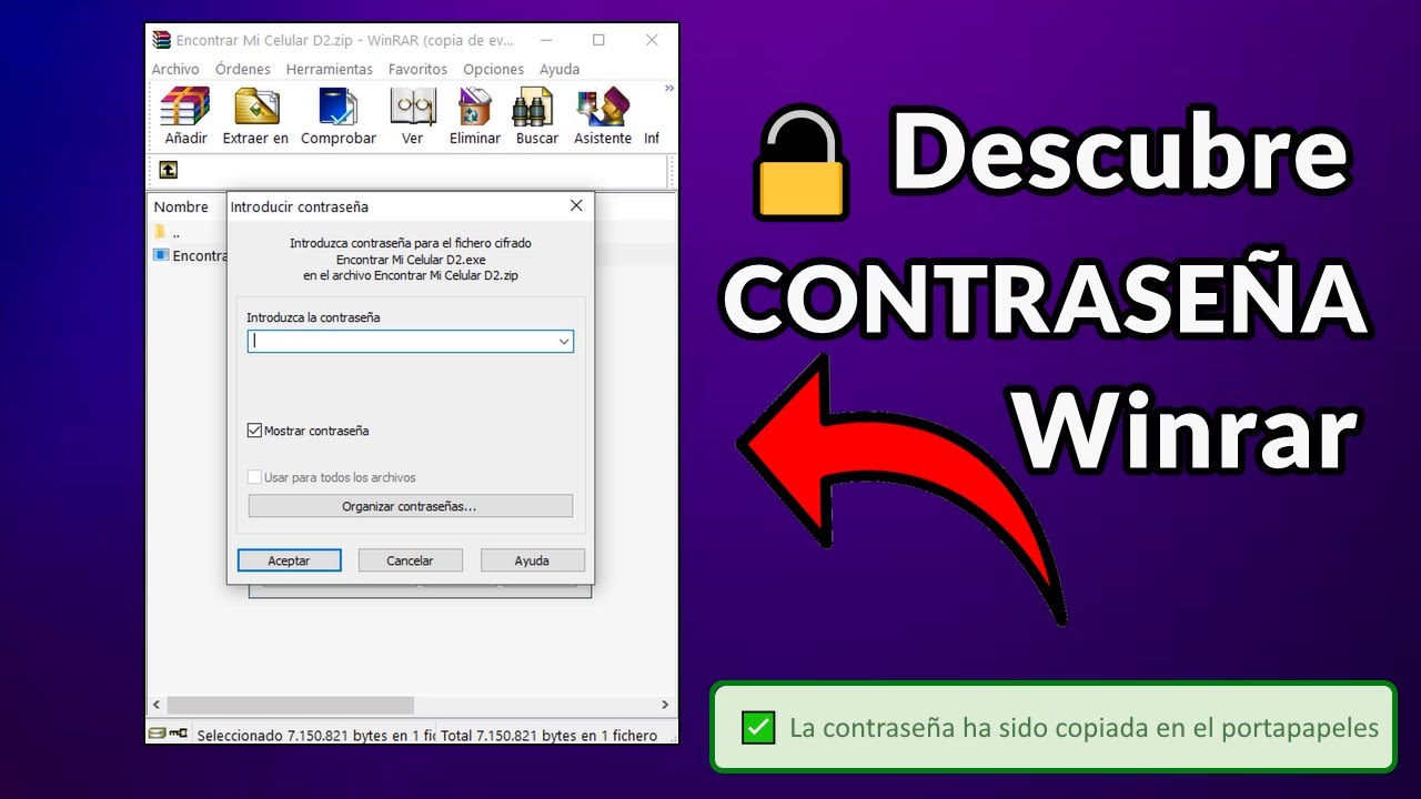 4 Formas De Eliminar La Contraseña De Un WinRAR