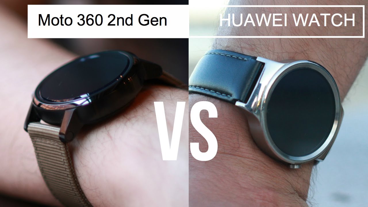 comparativa moto 360 2 vs huawei watch