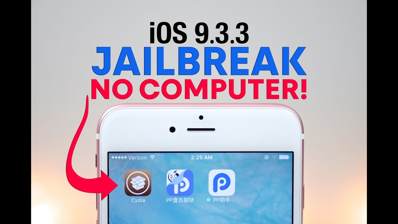 La forma más fácil de Jailbreak iOS 9.3.3 Sin PC