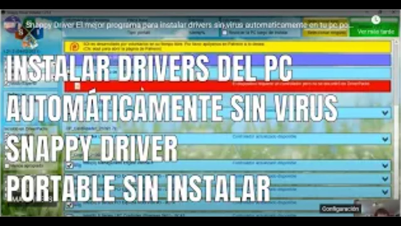 los mejores programas para instalar drivers gratis snappy driver installer 2