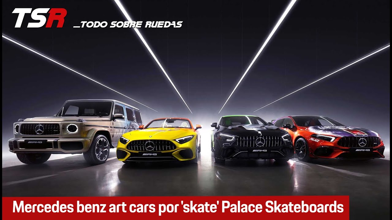 mercedes amg y palace skateboards art cars presentados